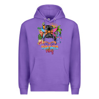 Purple summer vibes messy bun Premium Hoodie - Zillion Design Studio