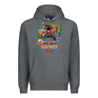 Rock summer vibes messy bun Premium Hoodie - Zillion Design Studio
