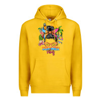 Lemon summer vibes messy bun Premium Hoodie - Zillion Design Studio