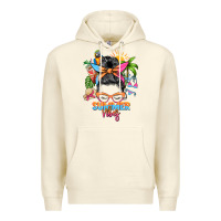 Sandshell summer vibes messy bun Premium Hoodie - Zillion Design Studio