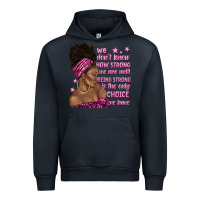 Navy afro woman cancer Urban Hoodie - texasbilliewilder