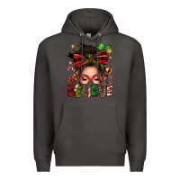 Smoke christmas believe afro messy bun Premium Hoodie - texasbilliewilder