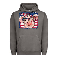 Pigment Tornado american flag pig Urban Hoodie - RanaPortraitStore