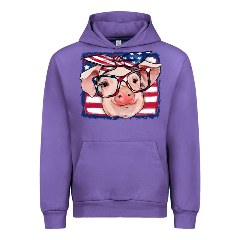 American Flag Pig Urban Hoodie by RanaPortraitStore | Teevron