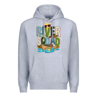 Heather Grey river squad Premium Hoodie - Zillion Design Studio