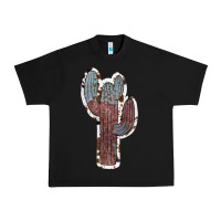 Black Cowhide Old Cactus Urban Heavy Tee - RanaPortraitStore