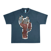 Midnight Navy Cowhide Old Cactus Urban Heavy Tee - RanaPortraitStore