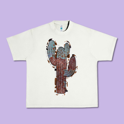 Cowhide Old Cactus Urban Heavy Tee Designed By Ranaportraitstore