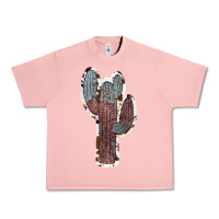 Salmon Cowhide Old Cactus Urban Heavy Tee - RanaPortraitStore