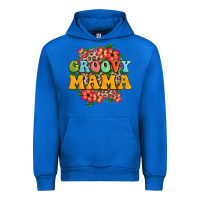 Cobalt groovy mama Urban Hoodie - Zillion Design Studio