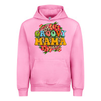 Fuchsia Pink groovy mama Urban Hoodie - Zillion Design Studio