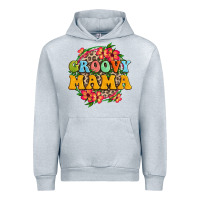 Heather Grey groovy mama Urban Hoodie - Zillion Design Studio