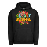 Pigment Black groovy mama Urban Hoodie - Zillion Design Studio