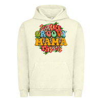 Pigment Pistachio groovy mama Urban Hoodie - Zillion Design Studio