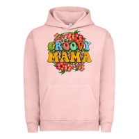 Pigment Salmon groovy mama Urban Hoodie - Zillion Design Studio