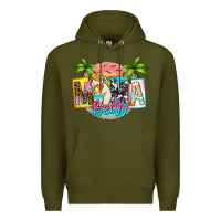 Army Green mama bear summer Premium Hoodie - Zillion Design Studio
