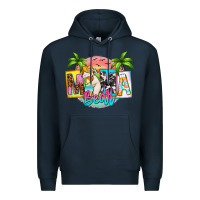 Navy mama bear summer Premium Hoodie - Zillion Design Studio