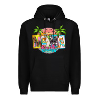 Black mama bear summer Premium Hoodie - Zillion Design Studio