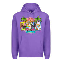Purple mama bear summer Premium Hoodie - Zillion Design Studio