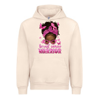 Sandshell afro messy bun breast cancer warrior Urban Hoodie - texasbilliewilder