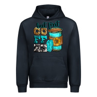 Navy but first coffee Urban Hoodie - Zillion Design Studio