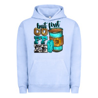 Pigment Grape Ice but first coffee Urban Hoodie - Zillion Design Studio