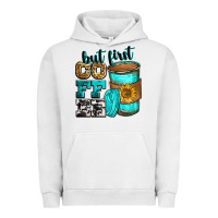 Pigment Lunar Rock but first coffee Urban Hoodie - Zillion Design Studio