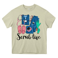 Mossy Scrub Life Nurse Heavy Core Tee - LillyAllenDesigns
