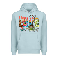 Blue Mist living on lake time Premium Hoodie - Zillion Design Studio