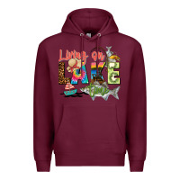 Burgundy living on lake time Premium Hoodie - Zillion Design Studio