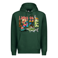 Sports Green living on lake time Premium Hoodie - Zillion Design Studio