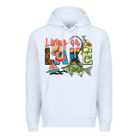 White living on lake time Premium Hoodie - Zillion Design Studio