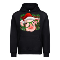 Black christmas pig Urban Hoodie - RanaPortraitStore
