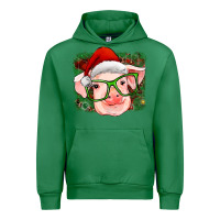 Emerald christmas pig Urban Hoodie - RanaPortraitStore