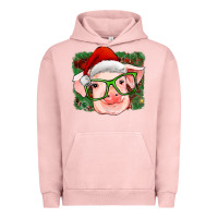 Pigment Salmon christmas pig Urban Hoodie - RanaPortraitStore