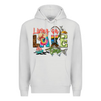Dove Grey living on lake time Premium Hoodie - Zillion Design Studio