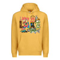 Mustard living on lake time Premium Hoodie - Zillion Design Studio