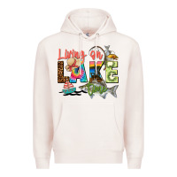Pale Pink living on lake time Premium Hoodie - Zillion Design Studio