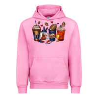 Fuchsia Pink american football coffee cups Urban Hoodie - Zillion Design Studio