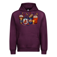 Mauve Wine american football coffee cups Urban Hoodie - Zillion Design Studio