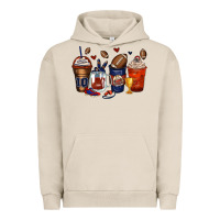 Pigment French Oak american football coffee cups Urban Hoodie - Zillion Design Studio