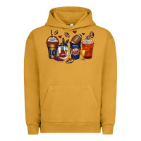 Pigment Peanut Butter american football coffee cups Urban Hoodie - Zillion Design Studio