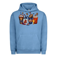 Pigment Pebble Blue american football coffee cups Urban Hoodie - Zillion Design Studio