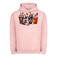 Pigment Salmon american football coffee cups Urban Hoodie - Zillion Design Studio