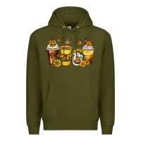 Butterfly Coffee Cups Premium Hoodie | Teevron