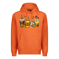 Carrot butterfly coffee cups Premium Hoodie - Zillion Design Studio
