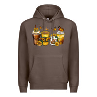 Coffee butterfly coffee cups Premium Hoodie - Zillion Design Studio