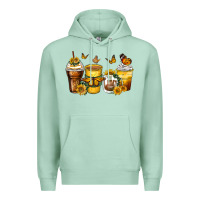 Seafoam butterfly coffee cups Premium Hoodie - Zillion Design Studio