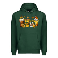 Sports Green butterfly coffee cups Premium Hoodie - Zillion Design Studio