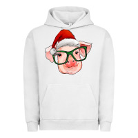 Pigment Lunar Rock christmas pig with santa claus hat Urban Hoodie - RanaPortraitStore